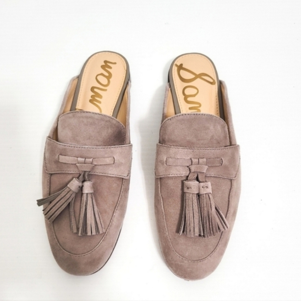 Sam Edelman PARIS Tassel Mule in Greyish Tan - Picture 3 of 5